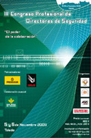 noviembre 2009 - cartel III Congreso Profesional Directores de Seguridad (autor:Seguritecnia)